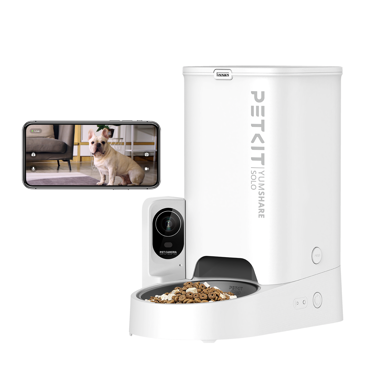 Automatic cat feeder with camera best sale