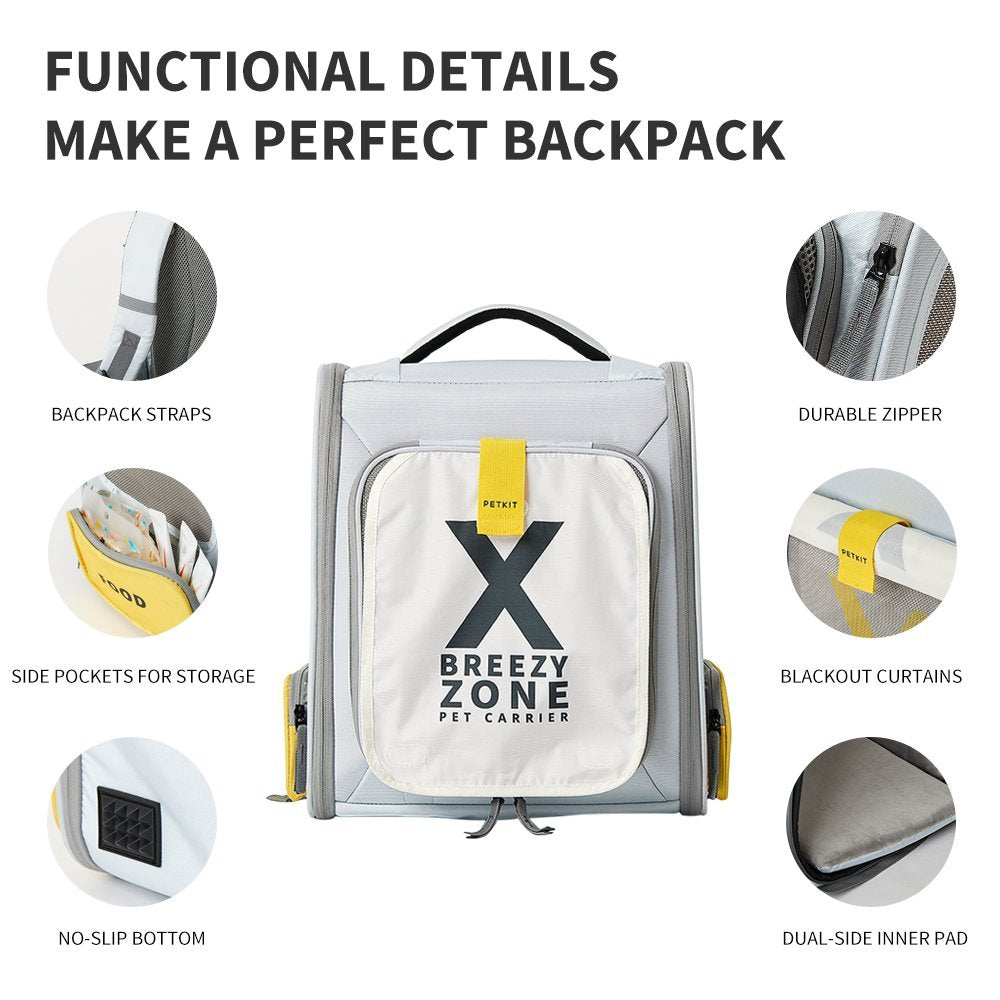 PETKIT BREEZY X Zone Pet Carrier (Blue/Yellow)