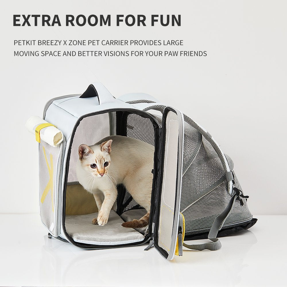 PETKIT BREEZY X Zone Pet Carrier (Blue/Yellow)