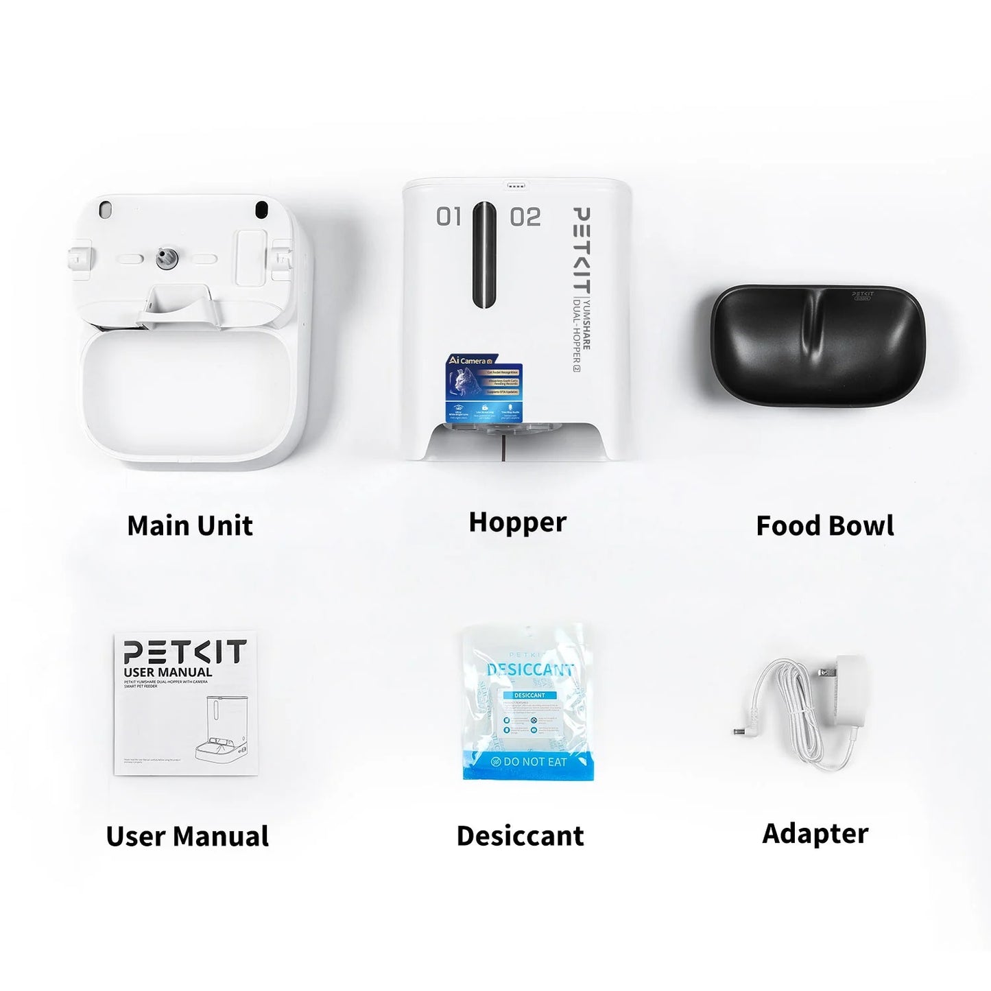 YumShare Dual-hopper 2 Automatic Feeder with Camera