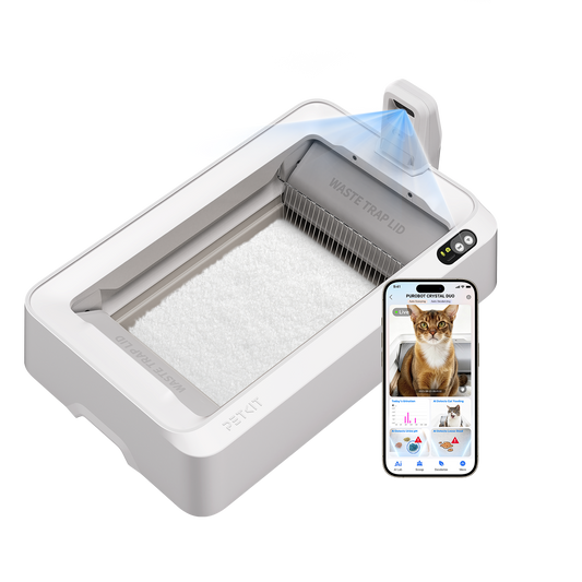 Purobot Crystal Duo Automatic Cat Litter Box with Camera (NEW)