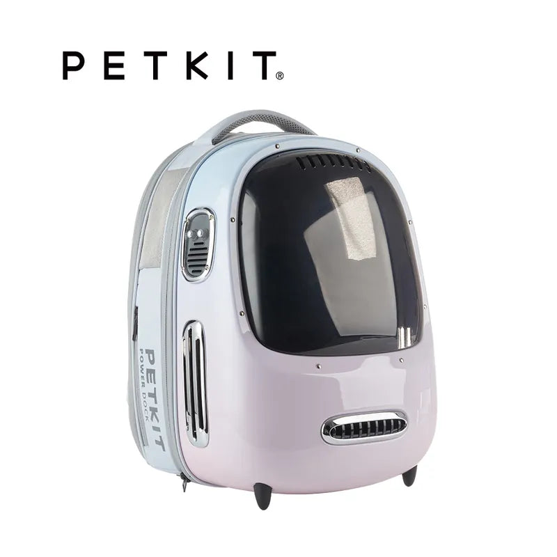 PETKIT Breezy Dome 2 - Features easy control mechanical buttons for wind speed and light, ensuring comfort for your pets. Made from durable, breathable materials with a stylish camo pattern, perfect for adventures