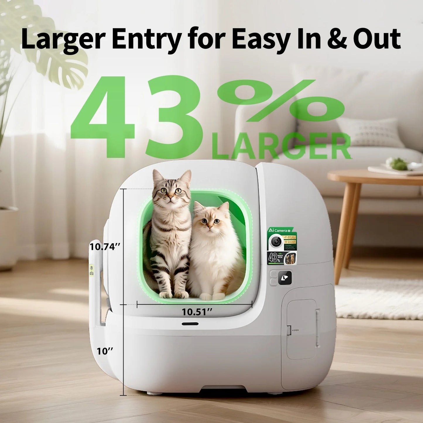 PETKIT Purobot Max Pro 2 Automatic Cat Litter Box (With Larger entry&AI-powered camera&Precision weight sensors)