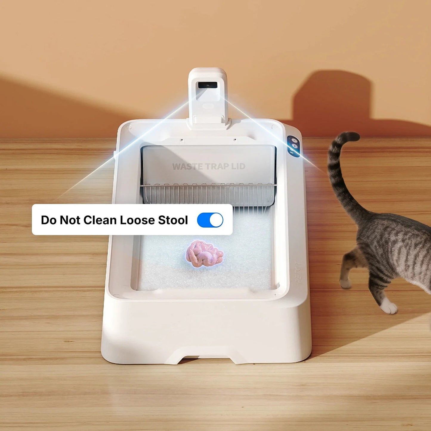 Purobot Crystal Duo Automatic Cat Litter Box with Camera